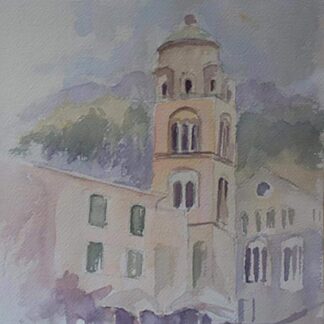 3 Colour Sketch Amalfi Duomo